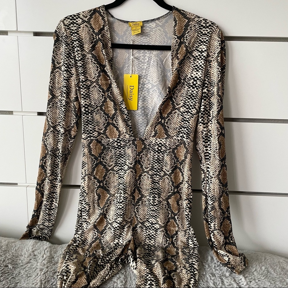 Snake Print Jumpsuit